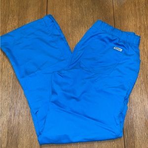 Greys Anatomy Bright Blue Scrub Pants Small Regular